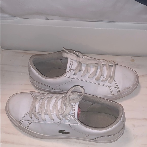 SOLD White Lacoste Shoes - Picture 3 of 5